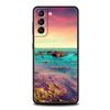Sea blue Sky beach Phone Case For Samsung Galaxy S23 Ultra S22 S21 S20 FE 5G S10 S10E S9 S8 Plus Note 20 Silicone Cover Bumper
