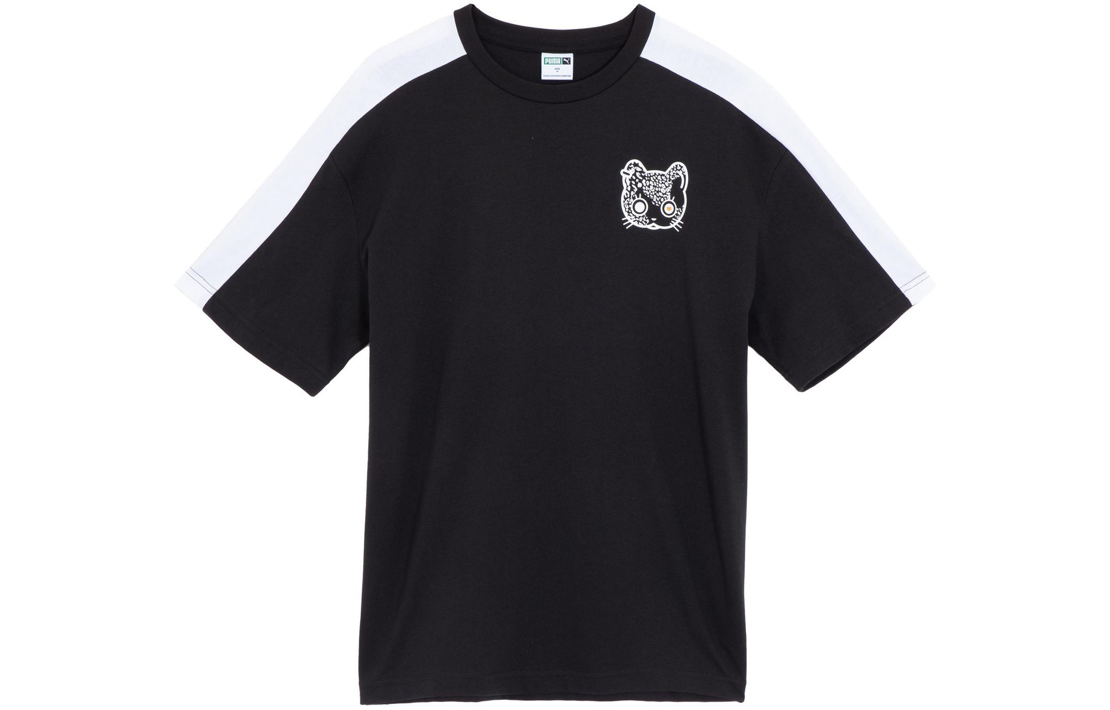 PUMA NEKO GRAPHIC SS TEE T Shirt Unisex Black 627263-01 L