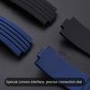 New Silicone Rubber Watchband For Oris Aquis 7330 7740 Series Watch Band 22x11mm 24x12mm  Convex Strap Wristband Black Blue