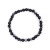 Jbans Classic 6Mm Black Hematite Mix Onyx Gemstone Couple Bracelet (C2101-Ac737_Bk)