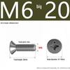 201 Stainless Steel Countersunk Phillips Head Screw: Flat Head Bolt M2-M8