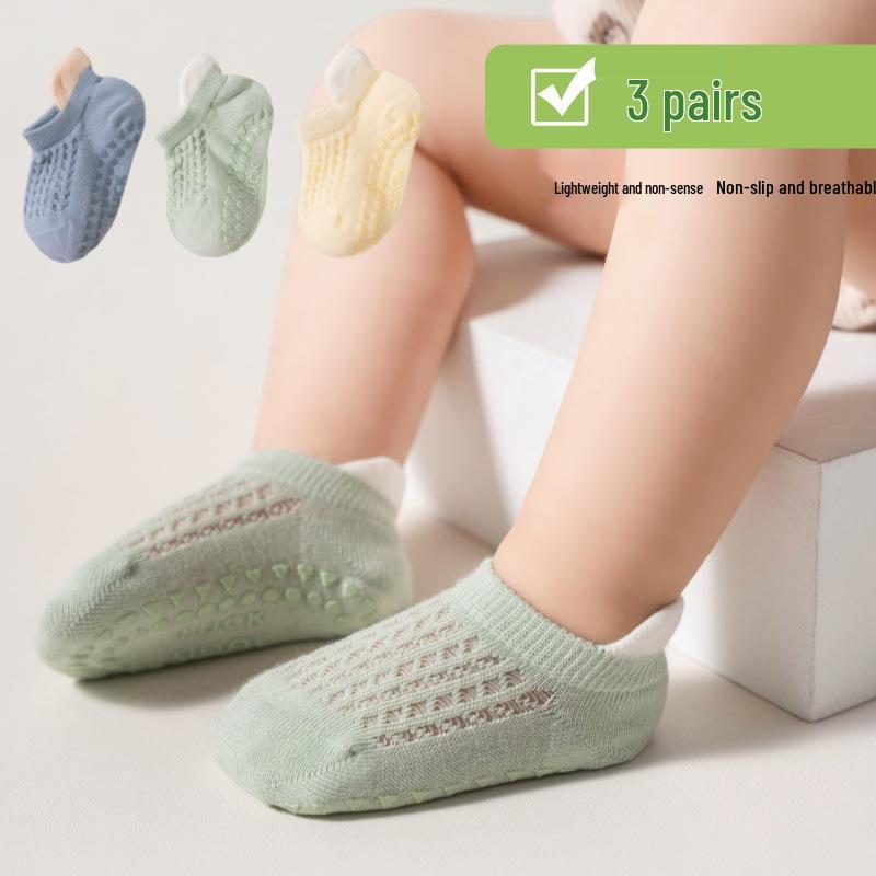 Non-Slip Soft Sole Baby & Toddler Floor Socks for Spring, Summer, Autumn