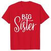 Kurzarm Mode Damen T-Shirt Große Mittlere Schwester Passende T-Shirts Damen Lässiges Oberteil T-Shirts Cartoon Grafik T-Shirts