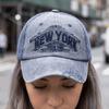 Hip-hop Western Streetwear Hat Adjustable Washed Denim Baseball Hats Vintage Sun Hat  For Man Women