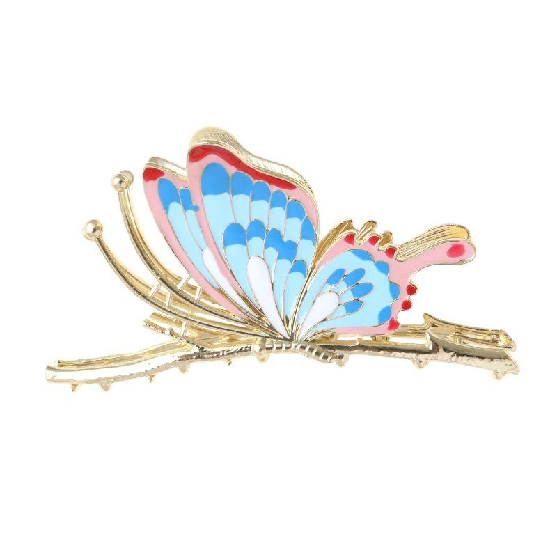 Large Elegant Vintage-Style Butterfly Claw Clip for Summer 2022