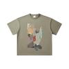 260 GSM Double Yarn 32 Count 100% Cotton Kaiju No 8 V17 Print Unisex Heavy Cotton T Shirt