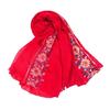 Embroidery Flower Pashmina Lady Thin Scarf Soft Shawls Lady Wraps Blanket Scarf