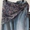Retro Paisley Silk Scarf: Women's Spring/Summer Versatile Scarf & Waist Accessory