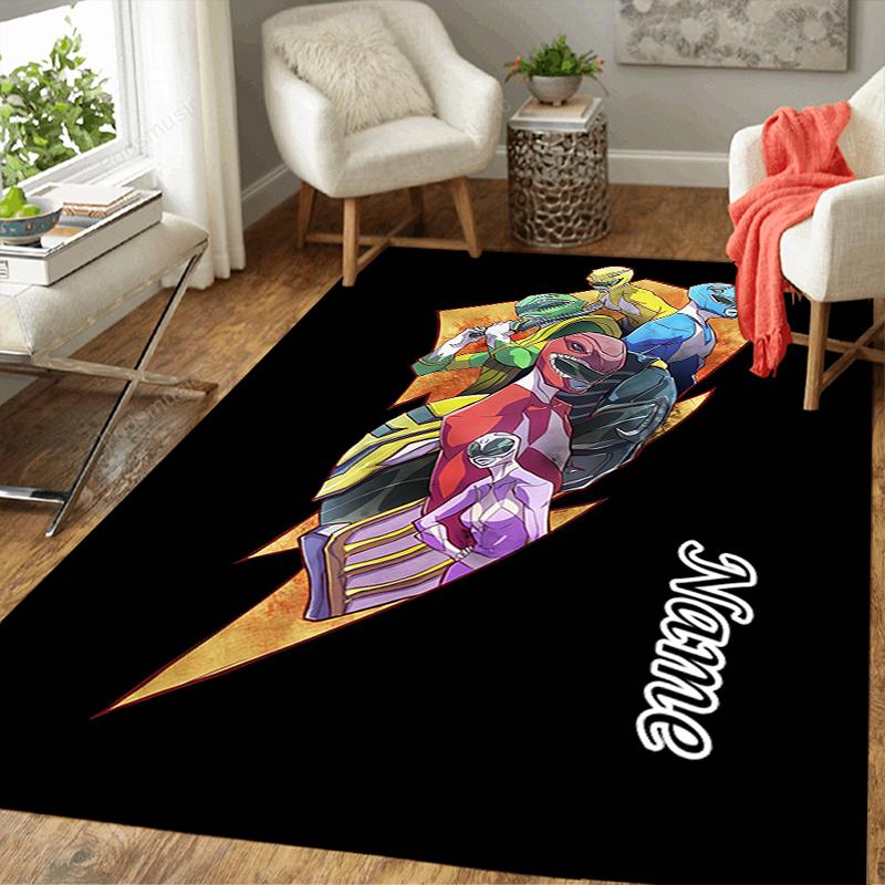 Custom 1Pc Power Rangers Teamup Rug Office Carpet Indoor Outdoor Entrance Doormat Nonslip Soft And Comfortable Living Room D2915221
