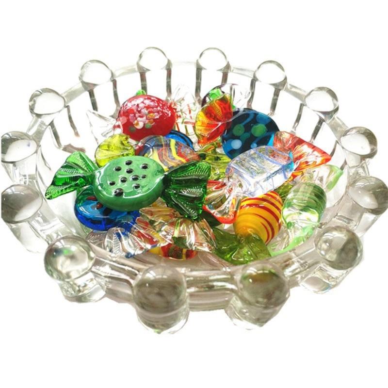 Glass Candys Sculptures Coloured for Home Party Wedding Christmas for Home Decoration