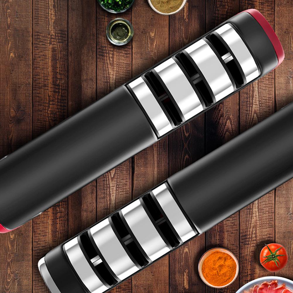 Household Knife Sharpener with 3 Sharpening Slots Sharpening Plate Grindstone Kitchen Tool