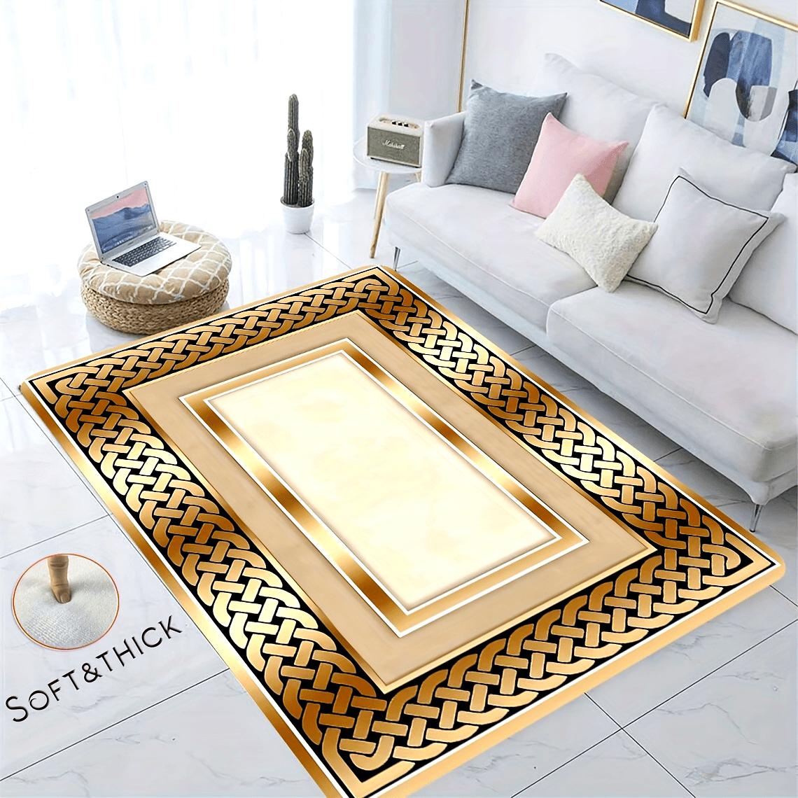 

Disney 1pc European Luxury Carpet Elegant Bedroom Water Cleanable Floor Mat Entrance Living Room Kitchen Bathroom Rugs 50X80CM