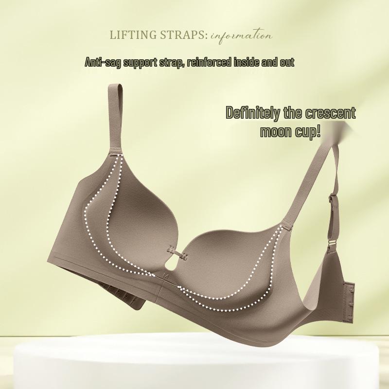 Europäischer & Amerikanischer Nahtloser Hebe-BH: Bügellos, Seitenhalt, Anti-Durchhängen, Verstellbar, für Frauen mit kleiner Brust zur Formgebung.