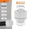 Raccordo dritto filettato a innesto rapido BG in Nylon PA66 per tubo corrugato
