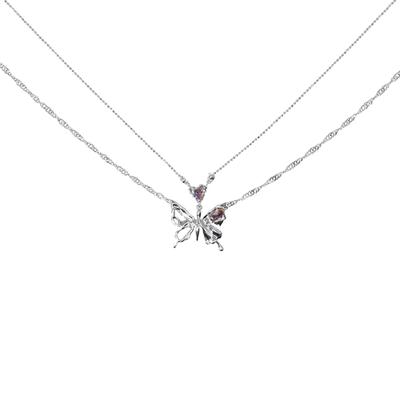 Vintage Goth Butterfly Pendant Choker Clavicle Chain Necklace For Women Girl Punk Collar Aesthetic Y2K Jewelry Gift