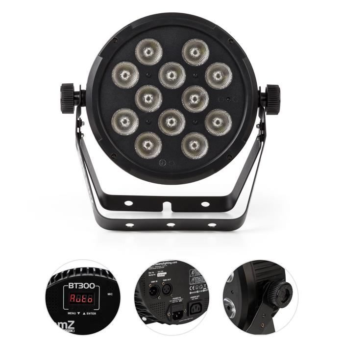 Projecteur LED - BEAMZ - BT300 - 12x 10W - Télécommande - DMX 2-10 canaux