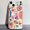 Hot selling Clear Case for iPhone 16 12 13 mini 11 14 15 Pro Max XR 7 8 Plus Disco Ball Cocktail Fruit Soft Silicone Cover