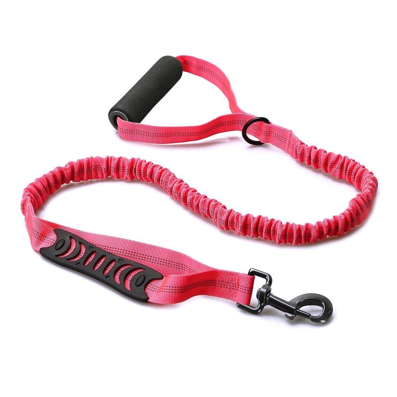 

Поводок для собак, поводок-спуск и поводок-крючок, плетеная веревка длиной 6,5 футов, свободные руки, поводок для дрессировки и ходьбы для домашних животных розы красного