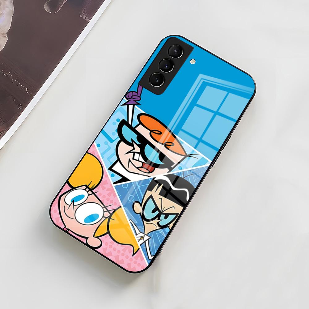 Cartoon D-Dexters L-Laboratory Phone Case For Samsung A56 A36 A26 A16 A15 A25 A35 A55 A14 A34 A24 A54 Glass Case