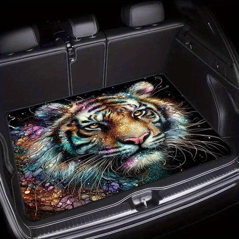 1Pcs Colorful Tiger Car Trunk Mat Anti Slip Cargo Liner Waterproof Storage Protector for SUV Sedan