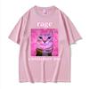 Ironic Meme Cat Rage Consumes Me Tshirts Unisex Women Clothing Funny Vintage Classic Short Sleeve Tshirt Casual Oversized T Shirt