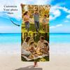 1pc Customized beach towels for photos, personalized photos, wedding photos, family photos, and parent-child photos