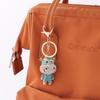 Metal Ox Zodiac Keychain: Cute Rhinestone Bull Bag Charm Pendant