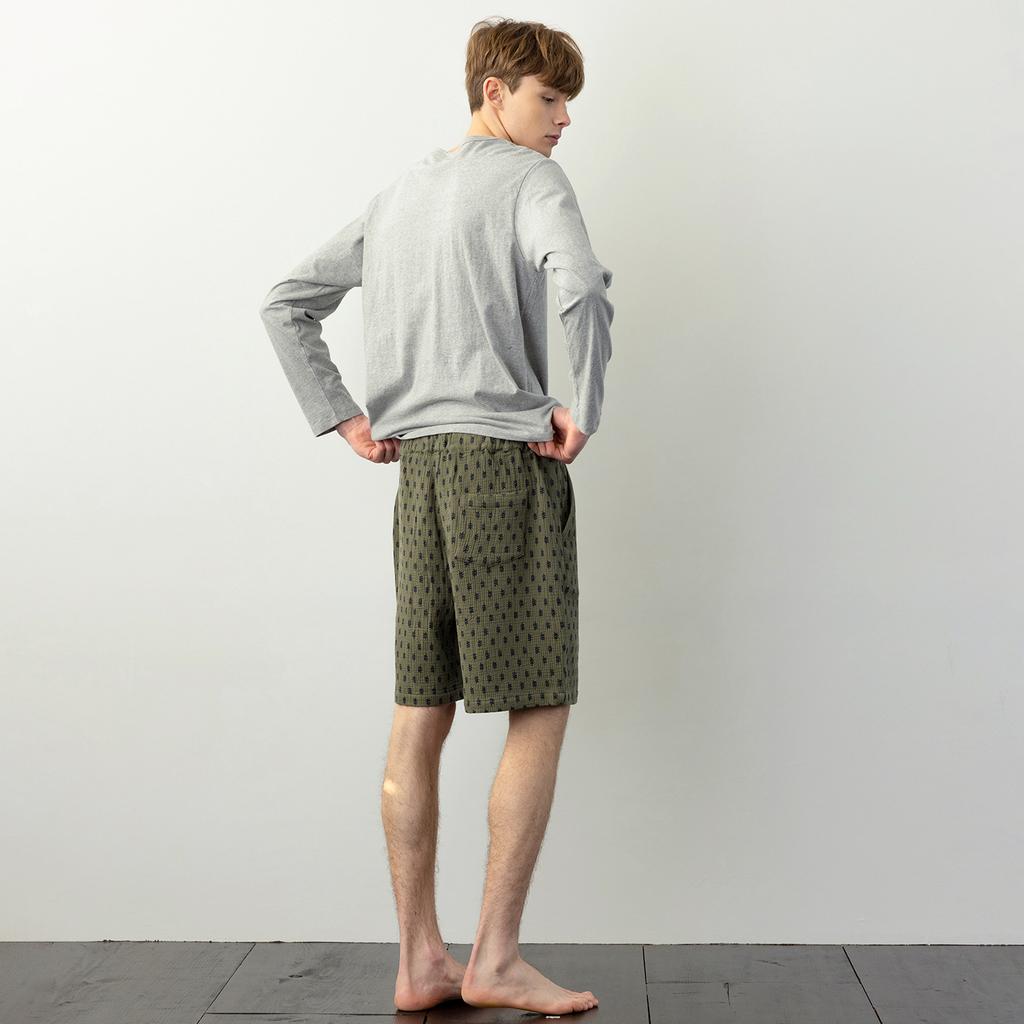 Kojeuneog Plain Men'S Round Long Sleeve T-Shirt