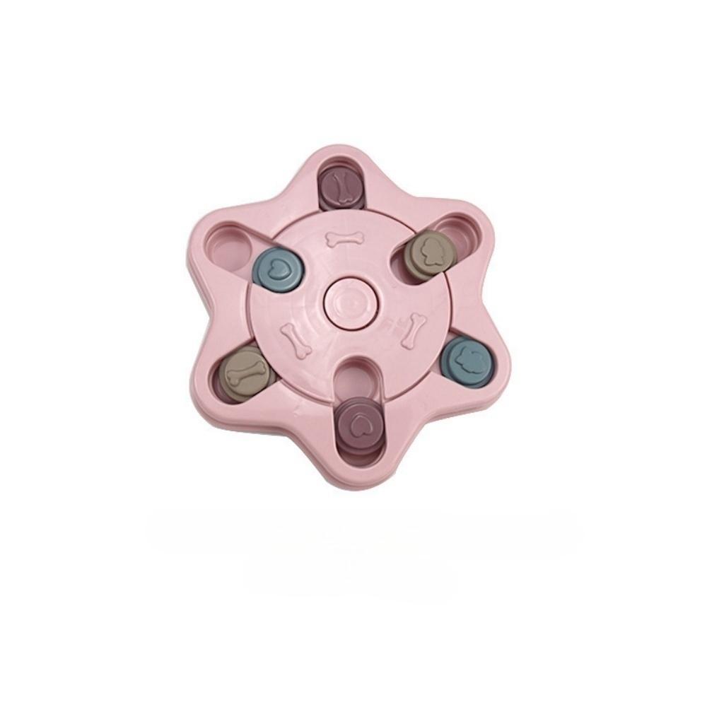 

Товары для домашних животных, игрушки-пазлы для собак, предотвращение удушья для собак малых и средних пород, медленное кормление, миска для собак M розовый