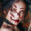 New Halloween Scar Tattoo Sticker Waterproof Holiday Party Event Makeup Party Temporary Sticker