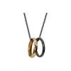 Emporio Armani Couples Ring Necklace Steel Sweet Love Stainless Steel Necklace Men necklace EGS2760001