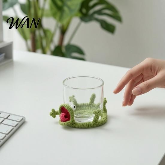 Sottobicchiere Fai da Te Uncinetto Lucertola Kit, Lavori a Maglia Animali Artigianali Fatti a Mano, Kit Decorativo Tazza Caffè Tazza Tappetino per Adulti, Accessorio da Scrivania per Principianti