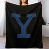 The Yale Iconic Throw Blanket Cozy Microfiber Throw Blanket for Home Bedroom