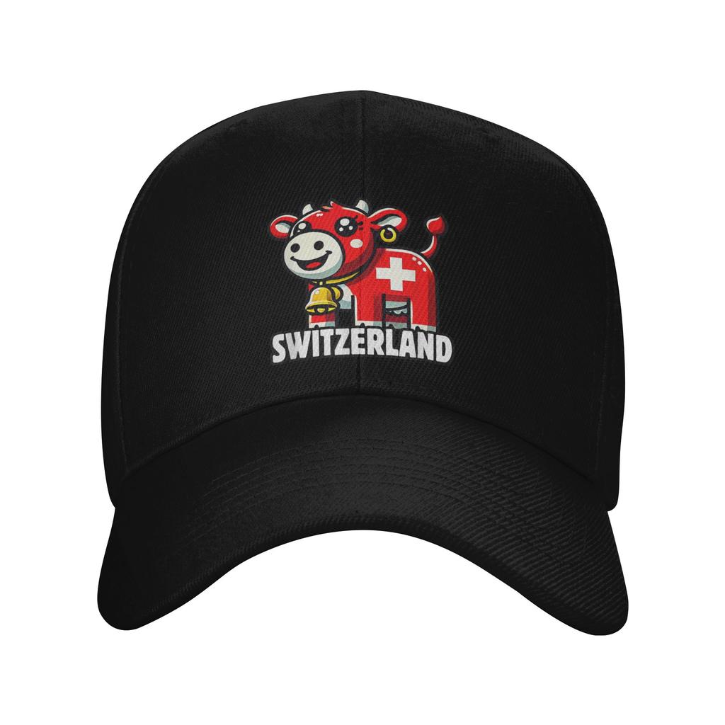 Gorra Unisex para Mujer Bandera de Suiza Retro Gorras de Béisbol Ajustable Ropa Casual