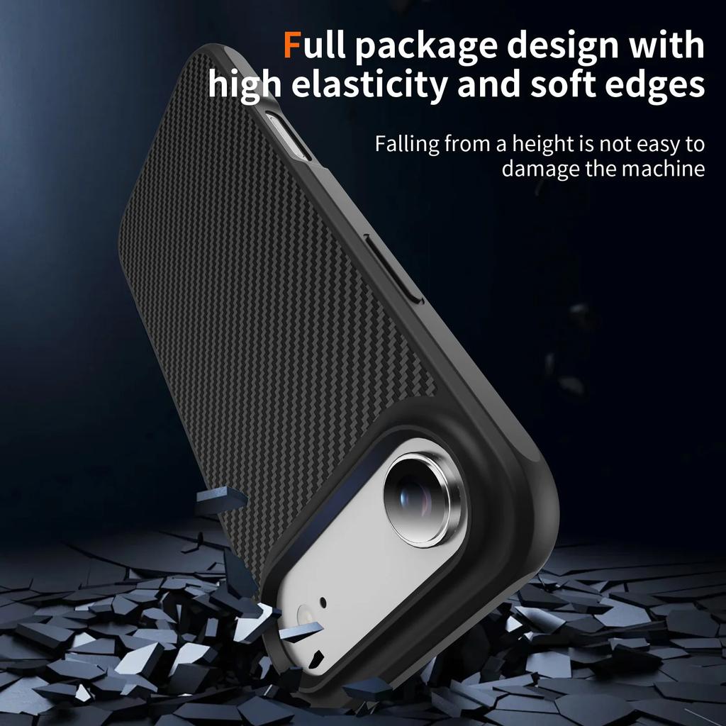 For Iphone17 Non-Slip Protection Luxury Carbon Fiber Shock Resistant Case for Iphone 17 Air 16 Pro Max Pro Iphone17 Iphone16