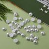 Round Flat-Bottomed High-Gloss Nail Art Pearls – Half-Faced Semicircular Imitation Beads