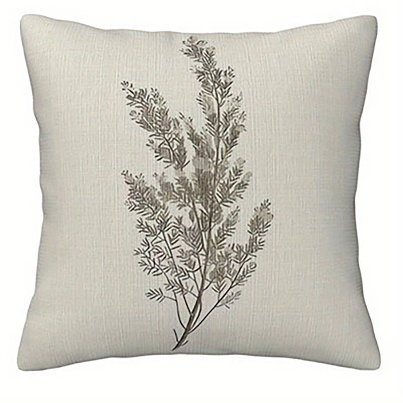 Minimalist Botanical Throw Pillow Covers, Line Art Plant Print Cushion Cases for Home Decor