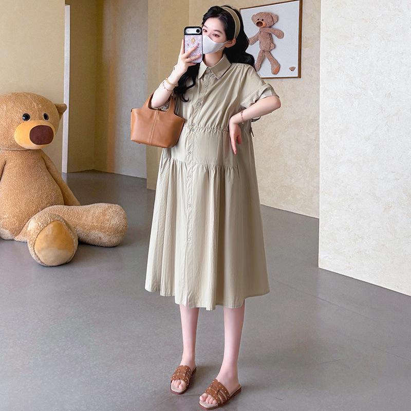 Elegant 2026 Loose-Fit Maternity Nursing Dress Skirt