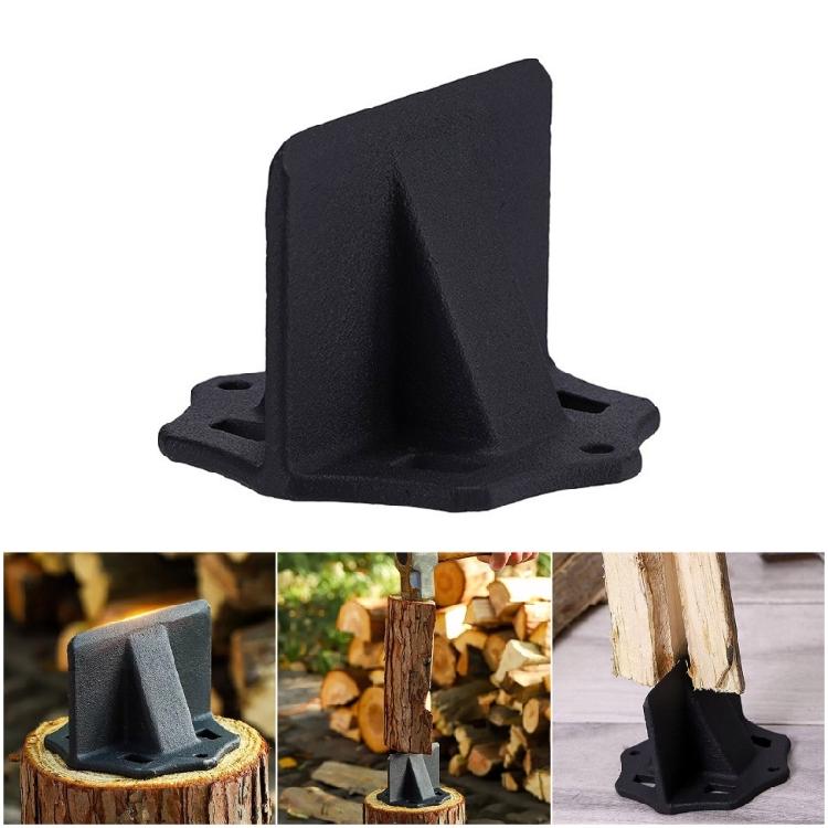 Multipurpose Steel Wood Splitting Device Safety Portables Firewood Splitter for Backpackers and Wilderness