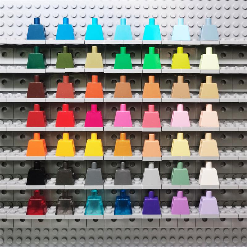 100pcs DO-IT-YOURSELF MOC For 973 #Building Block Components Ideal Body Part Torso Plain Figures