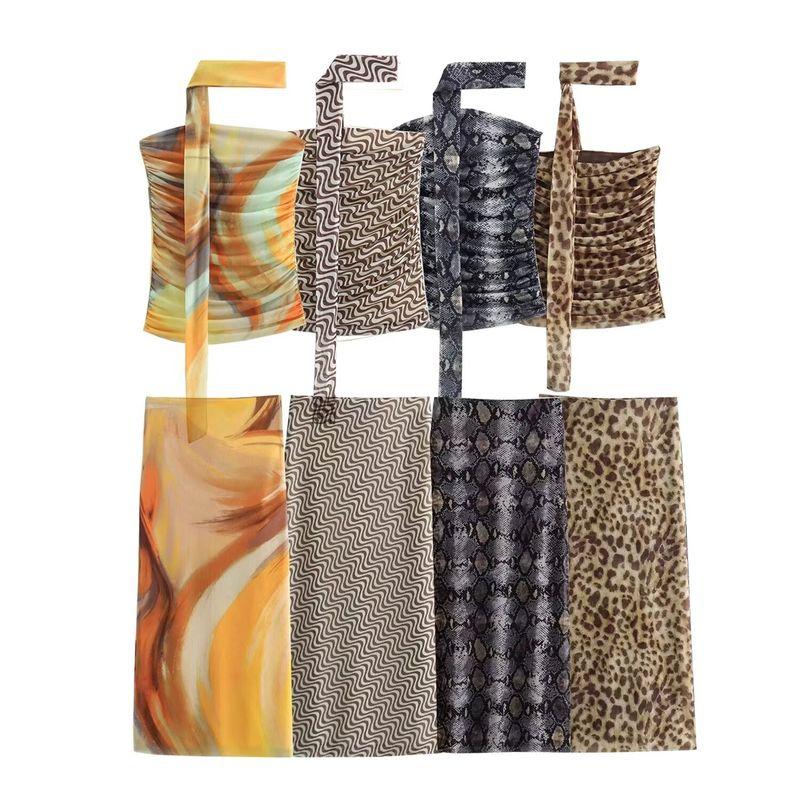 Kaslead New Arrival Women's Clothing Fashion Style Print Tube Top