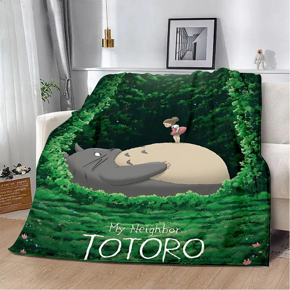 Coperta Animazione Cartone Animato Totoro per Soggiorno Camera da Letto Copertura Universale per Quattro Stagioni