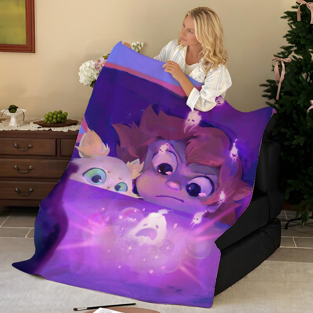 Game S-Spiritfarer Throw Flannel Blanket, Soft Warm, Durable & Washable Cute Cool