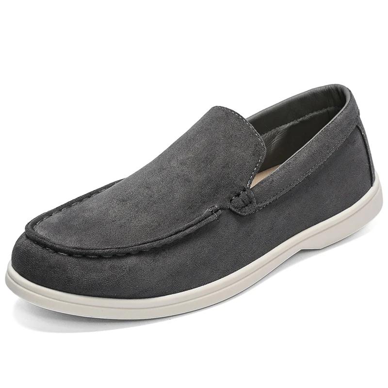 Fashion Lightweight Men Casual Shoes Lazy Shoes Male Breathable Slip-on Mens Suede Driving Shoes Comfortable Loafers Moccasins