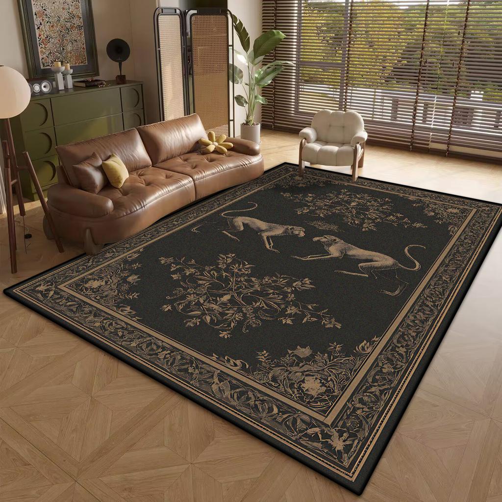 Classical style Animal Pattern Carpet for Living Room Easy Clean Antiskid Coffee Tables Mat Dining Room Decoration Home Carpet