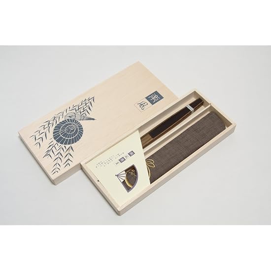 [Hasegawa] Kyo-sensu (Kyoto Folding Fan) Shibu-sen, Handcrafted by Kyoto Artisans, Includes Fan Case