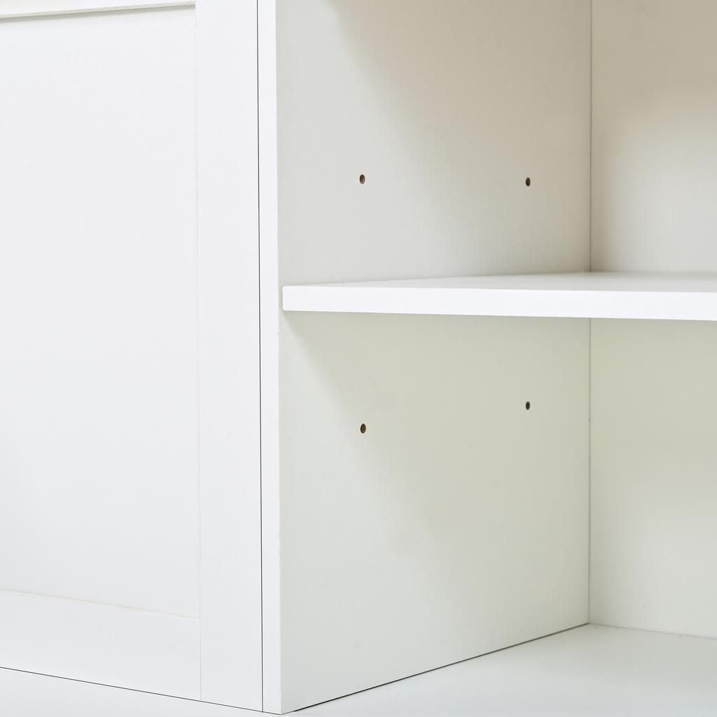 Hallway Cabinet Wardrobe Cabinet Shoe Cabinet Coat Hook Metal Hooks Metal Handle Flip-Down Shoe Compartment Bench APP LED Light Hallway