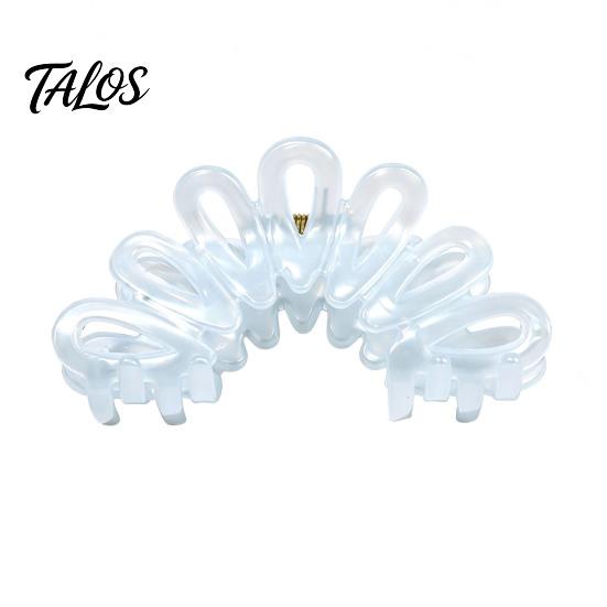 Stylish Hair Accessory Back Head Shark Clip, Large Hollow Petal Shape Claw, Bun Holder Claw For Commuting Accessory, Size Shower Clip for Thick