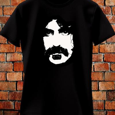 BASISHEMD Frank Zappa schwarzes T-Shirt Baumwolle Unisex Alle Größen S-5XL