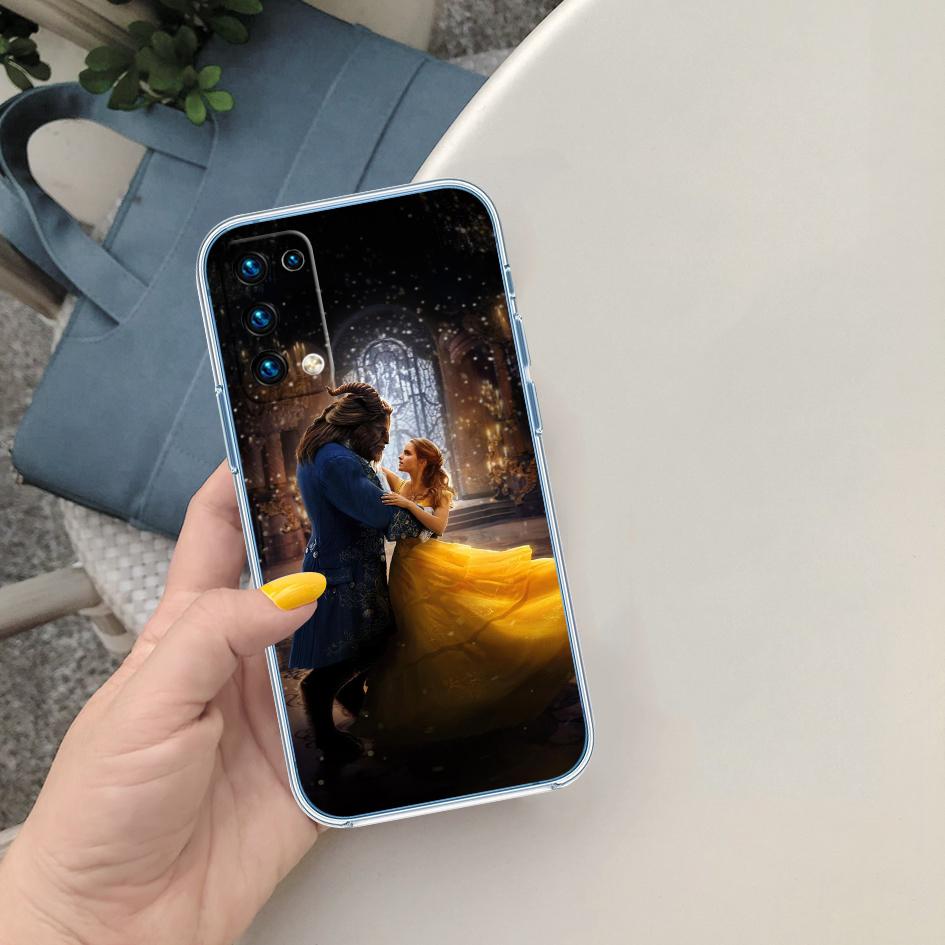 CJ18 Beauty and the Beast Soft Shell Transparent Phone Case for Motorola Moto G7 G8 G9 G84 G85 G73 G24 G15 Z2 Play Power Plus
